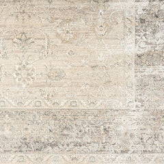 2' X 3' Beige Floral Area Rug