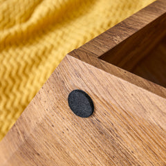Hexagonal MDF Coffee Table with Characteristic Pattern Stickers and