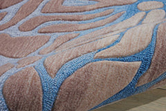 4' X 6' Gray and Blue Abstract Area Rug