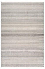 5' X 8' Gray and Ivory Abstract Area Rug