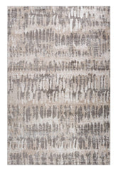 4' X 6' Beige and Brown Abstract Distressed Area Rug