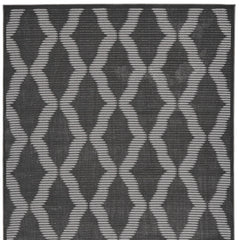 8' X 11' Gray and Brown Geometric Power Loom Area Rug