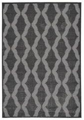 8' X 11' Gray and Brown Geometric Power Loom Area Rug