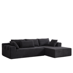 Modern Chenille Upholstered Sectional Sofa Couch Set,Modular 108' L