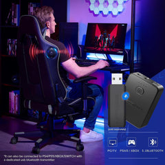 Gaming Chair with Footrest Speakers Video Game Chair Bluetooth Music