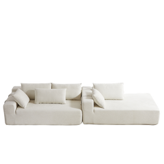 Modern Chenille Upholstered Sectional Sofa Couch Set,Modular 108' L