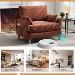 Mid-Century Modern Foldable Sofa Bed Recliner, 3-in-1 Convertible