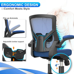Office Chair, High Back Desk Chair Adjustable Height and Ergonomic