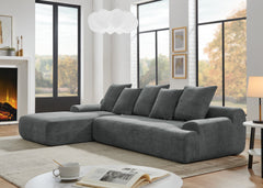 110.25x67'' Modern Upholstered L-Shape Sectional Sofa Couch, Modular