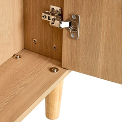 Modern minimalist storage cabinet, Japanese rattan shoe cabinet, bed