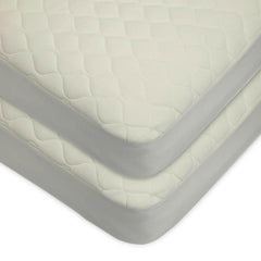 American Baby Company 2 Pack Waterproof Crib And Toddler Mattress Protector, Quilted Fitted Protector Pad Cover Made With
