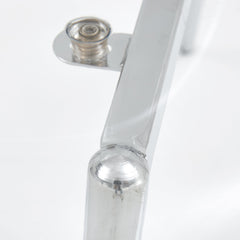 Transparent and Stylish Ergonomic Dining Chair with Silver Metal Legs