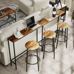 Modern Rustic Console Table with Power Outlet