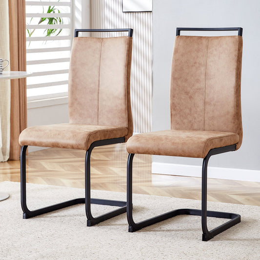 Dining Chairs,tech cloth High Back Upholstered Side Chair with