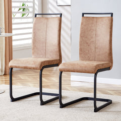 Dining Chairs,tech cloth High Back Upholstered Side Chair with