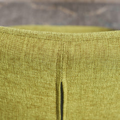 Classic Twist Dining Chair Set with Contoured Support in Green Fabric