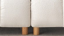 93.70 inches long, Teddy Sofa Fabric,with two matching pillows and