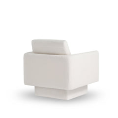 360° Modern Swivel Accent Chairs set of 2,30" W Teddy Sherpa Round