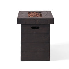 CUSTER Rectangular MGO Fire Pit 50,000 BTU Brown Magnesium Oxide 45
