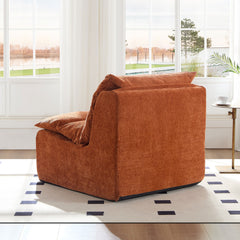Accent Armless Chair Lazy Floor Seating, Single Chair Sofa Lounger
