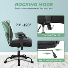 Big and Tall Office Chair 400Lbs Desk Chair Mesh Computer Chair with