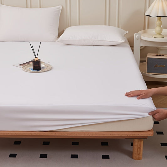 Waterproof Noiseless Fitted Mattress Protector  Soft  Washable