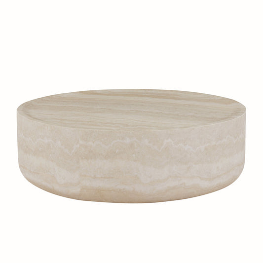 39.37''  Faux MARS Pattern Coffee Tables for Living Room Round Tea