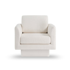 360° Modern Swivel Accent Chairs set of 2,30" W Teddy Sherpa Round
