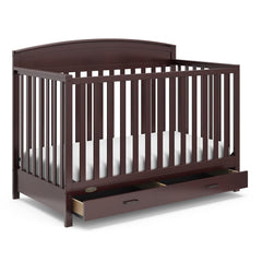 Benton 5-In-1 Convertible Crib With Drawer (Espresso) - Converts From Baby Crib To Toddler Bed, Daybed And Full-Size Bed, Fits