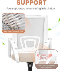 Office Chair Computer Desk Chair Gaming Ergonomic Mid Back Cushion