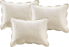 Madison Park Tuscany Daybed Cover Set-Trendy Damask Quilting With Scalloped Edges All Season Luxury Bedding With Bedskirt,