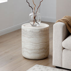 15.74 inch Faux MARS marble Pattern Coffee Tables for Living Room