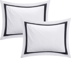 Ritz 20 Piece Comforter Set Color Blo Bed In A Bag With Sheets Ains, Queen, White