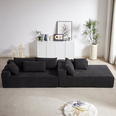 Modern Chenille Upholstered Sectional Sofa Couch Set,Modular 108' L