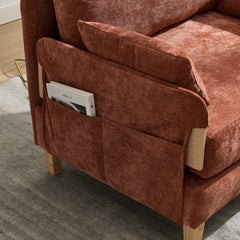 Mid-Century Modern Foldable Sofa Bed Recliner, 3-in-1 Convertible