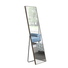 3rd generation gray solid wood frame full length mirror, dressing