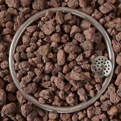27' Bowl Shaped MGO Propane Fire Pit 40000 BTU, Light Grey (Tank Cover