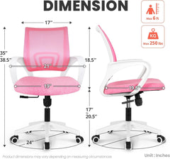Office Chair Computer Desk Chair Gaming Ergonomic Mid Back Cushion