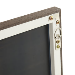 3rd generation gray solid wood frame full length mirror, dressing