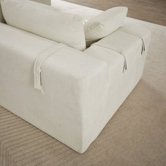 Modern Chenille Upholstered Sectional Sofa Couch Set,Modular 108' L