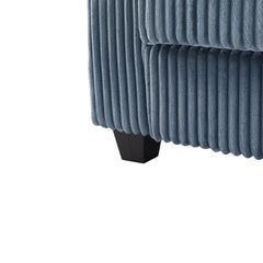 Modern 4-Seater Corduroy Sofa Couch with USB Ports, Hidden Storage,