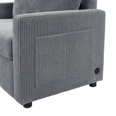 Twin Size Sofa Bed 47.2' Sleeper Sofa Loveseat Sofa with Foldable