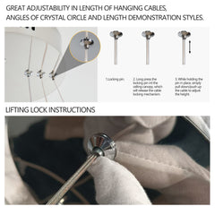 15.7-inch Fancy hanging ceiling lamps luxury modern pendant light
