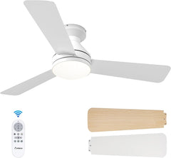 Ceiling Fans with Lights, 42 Inch Low Profile Ceiling Fan with Light