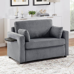 Twin Size Sofa Bed 47.2' Sleeper Sofa Loveseat Sofa with Foldable