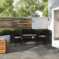 4 Pieces Patio Furniture Set Rattan outside Furniture Wicker Sofa