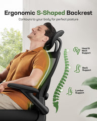 Ergonomic Mesh Office Chair High Back Desk Chair Adjustable Lumbar