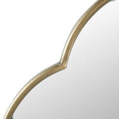 22.4x1x48' Champagne Gold Decorative Wall Mirror with Notched Edges