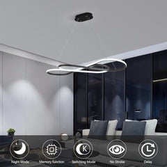 Modern LED Pendant Light, Infinity Design Hanging Ceiling Fixture,