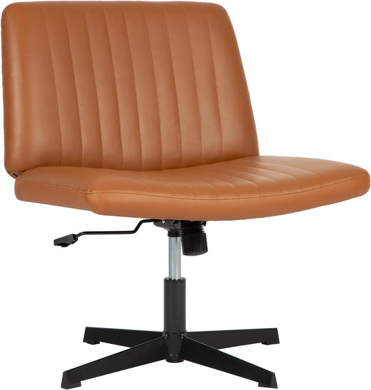Criss Cross Chair,Armless Cross Legged Office Chair,Wide Comfty Desk